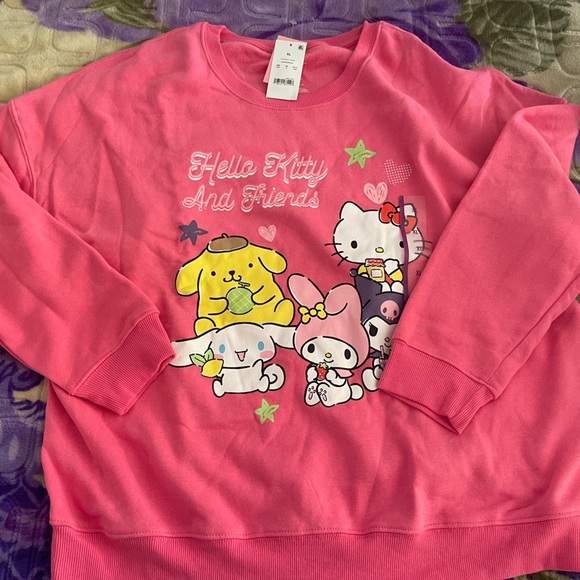 Sanrio Pink Hello Kitty & Friends Sweatshirt - Picture 1 of 4